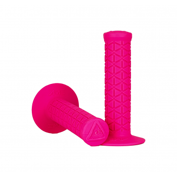 Old School BMX Ame Tri Grips Fluorescent Pink by Ame