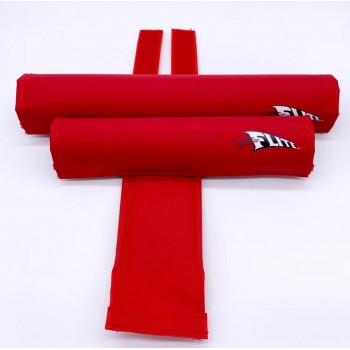 BMX Flite Mid School Cool Pad Set 1" Diameter Top Tube - Red