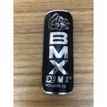 Old School BMX Mongoose California Products Co. Head Badge - Black Chrome Highlight