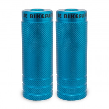 Old School BMX SE Bikes Wheelie Pegs 3/8 & 14mm Pair Blue by SE