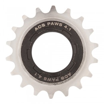 Old School BMX ACS 20T PAWS 4.1 3/32" Freewheel Chromo Nickel/Black by ACS