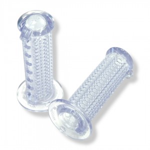 Old School BMX Winners Circle Grips Clear