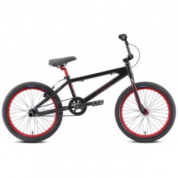 SE Bikes Ripper 20" BMX Bike Stealth Mode Black/Red - 45th Year of Radness