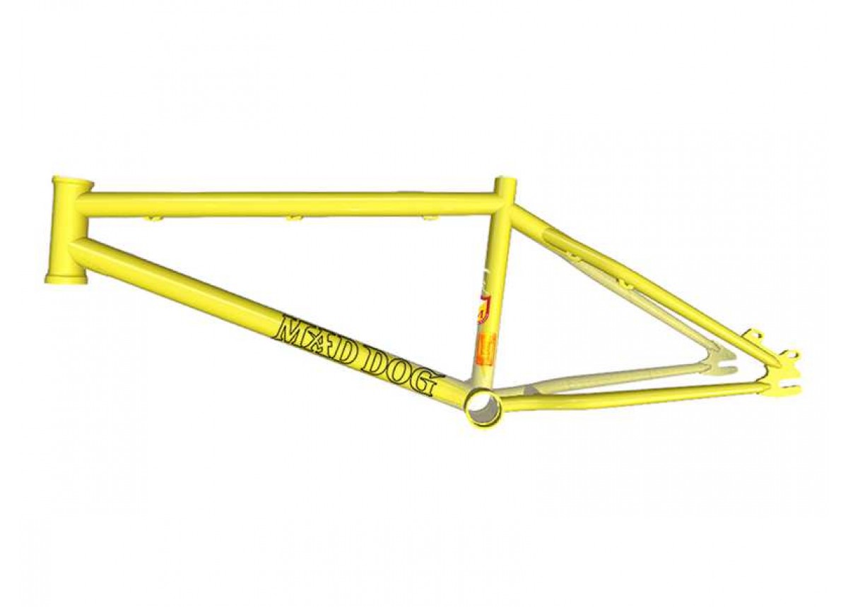 Old School BMX Mad Dog Frame 21TT Holmes Yellow by S & M Old School BMX Mad Dog Frame 21TT Holmes Yellow by S & M