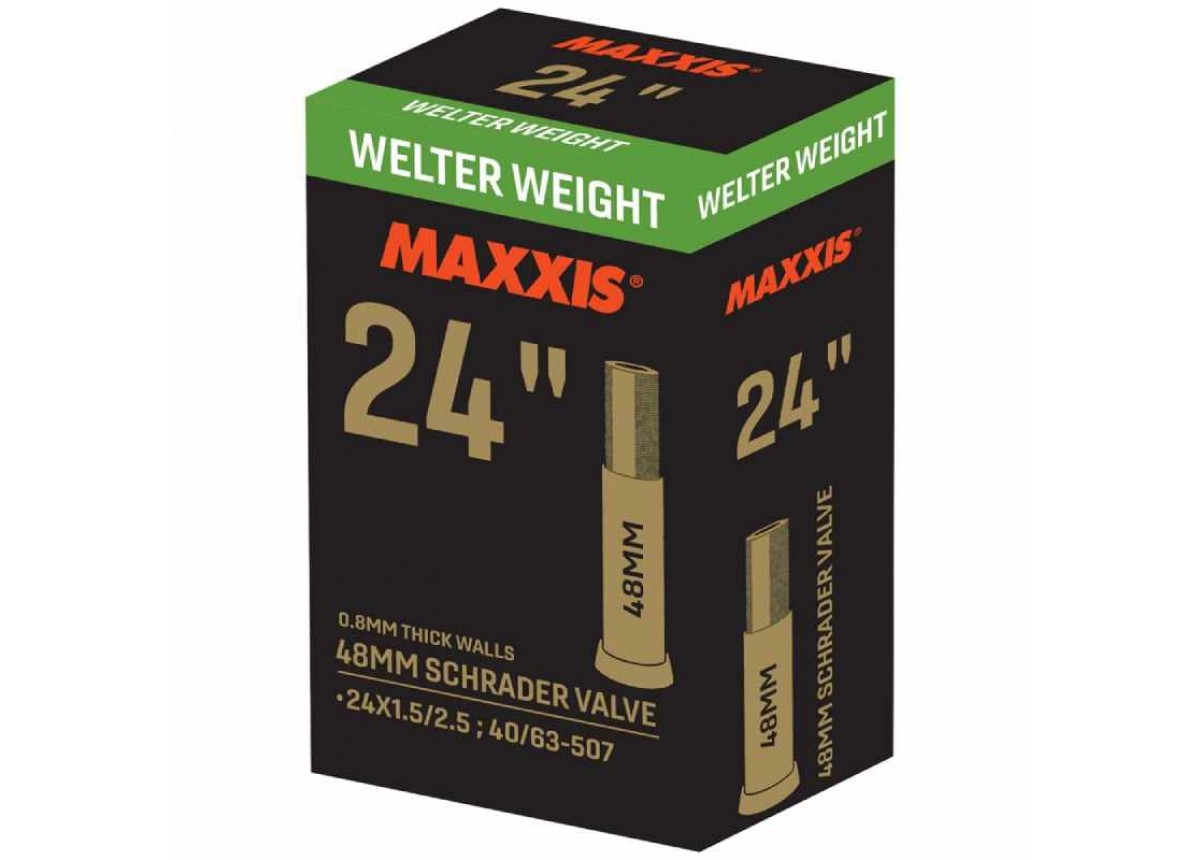 Old School BMX Welterweight Tube 24 x 1.5-2.5 - SV48 by MAXXIS Old School BMX Welterweight Tube 24 x 1.5-2.5 - SV48 by MAXXIS