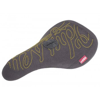 Old School BMX Big Stitch Seat Pivotal Slim Black/Gold Stitch by Odyssey
