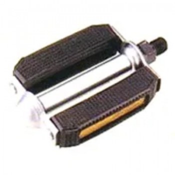 Old School BMX Pedals 1/2" PVC Blocks, Steel Black