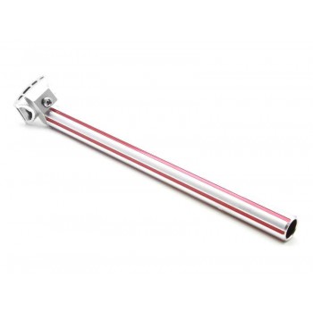 Old School BMX Seat Post Fluted 25.4mm Red/Silver by MCS