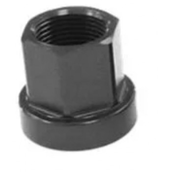 Old School BMX Alloy Hub Axle Nut M14 Flange Type Black
