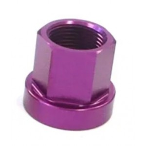 Old School BMX Alloy Hub Axle Nut M14 Flange Type Purple