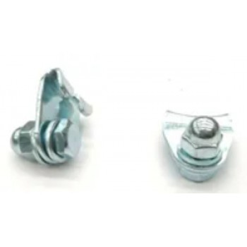 Old School BMX Cable Carrier Straddle Steel Cable Carrier Silver