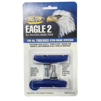 Old School BMX Brake Pads Kool Stop Eagle 2 Threaded Blue