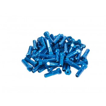 Old School BMX Taper HEX Nipples 16mm 40pieces Blue by GSPORT