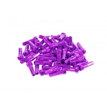Old School BMX Taper HEX Nipples 16mm 40pieces Purple by GSPORT