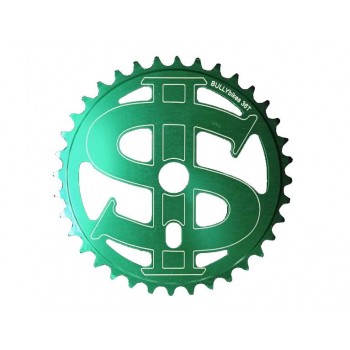 Old School BMX Bully Big Money Chainwheel 36T Green by MCS