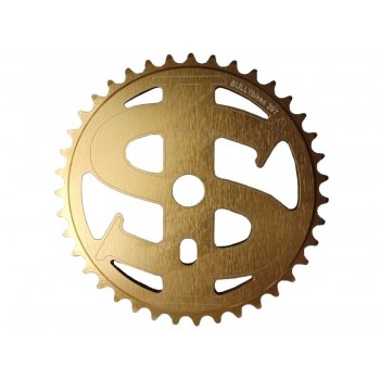 Old School BMX Bully Big Money Chainwheel 39T Gold by MCS