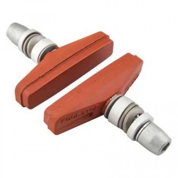 Old School BMX Brake Pads Kool Stop Cantilever Threaded Post Salmon