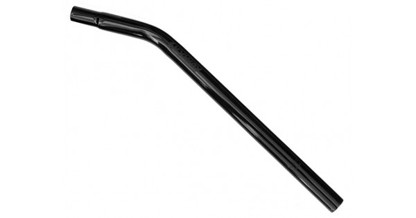 Reggisella BMX Old School 25.4mm Layback In Lega Nera - Nuovo, Altezza 400mm, Portata 200 Lb