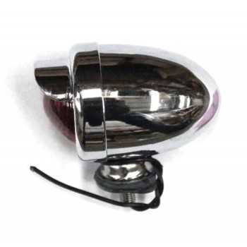 Old School BMX Light Dummy Tail Red with Visor