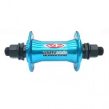 Old School BMX Front Hub Alloy 14mm Axle 36H Blue
