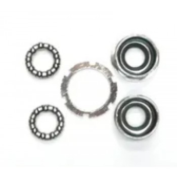 Old School BMX Bottom Bracket set for Racer/MTB Waterproof Slotted Type Silver