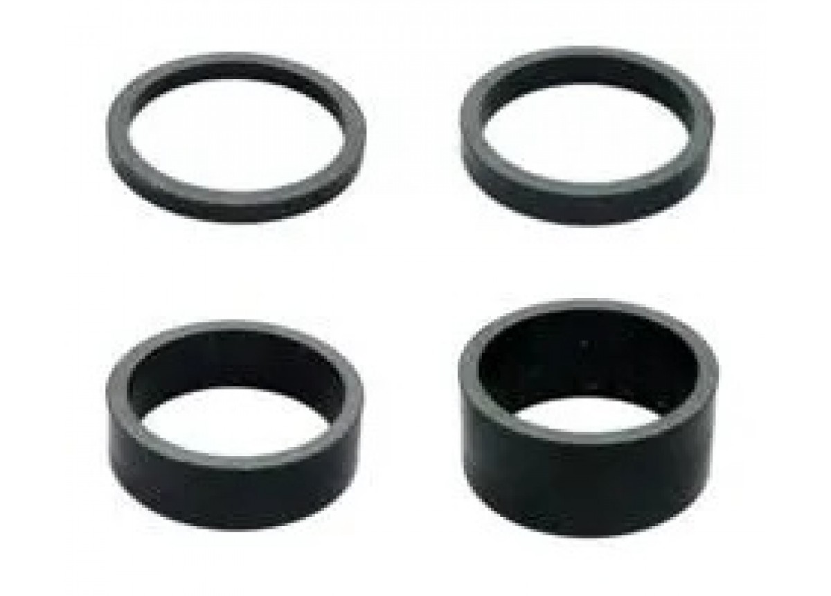 Old School BMX Spacer Set Carbon 1 1/8" Dia qty 1 of 3/5/10 15mm Per Bag Old School BMX Spacer Set Carbon 1 1/8" Dia qty 1 of 3/5/10 15mm Per Bag
