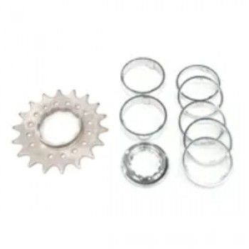 Old School BMX Conversion Kit Single Speed 18T Lock Ring Alloy Spacers