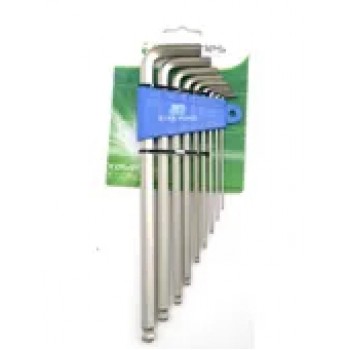 Old School BMX Hex Key with Ball end Set with Holder Silver