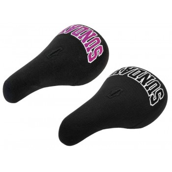 Old School BMX Blockhead Seat Black/White by Sunday