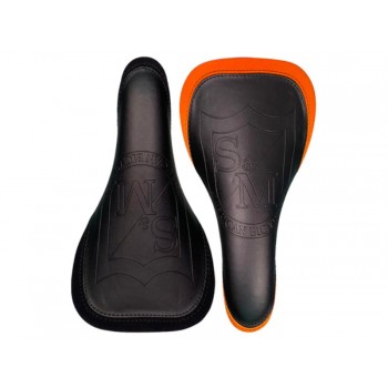 Old School BMX Thin Seat Rail Black/Orange by S&M