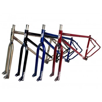 Old School BMX ATF 29 Frame/Fork Kit 23.75" TT Gloss Clear by S&M