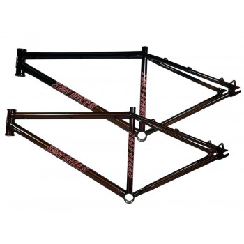 Old School BMX Boose Cruz Disc Frame 23.75" TT Black Tan by S&M