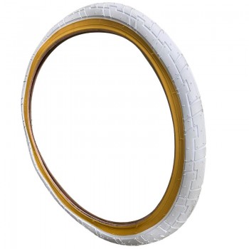 Old School BMX Freestyle Slick White K78 Tyre 20 x 1.75 by Kenda