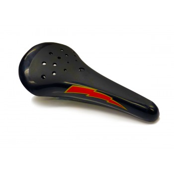 Old School BMX Elina Style BMX Seat Black with Lightning Bolt by Old School BMX