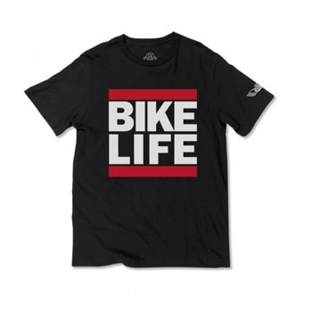 Old School BMX Bold Bike Life Black T-Shirt Medium by SE Bikes
