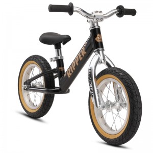 Old School BMX SE Bikes Micro Ripper 12" Kids Series BMX Balance Bike - Black