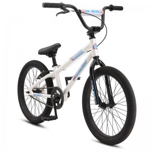 Old School BMX SE Bikes Bronco 20" Kids Series BMX Bike - White