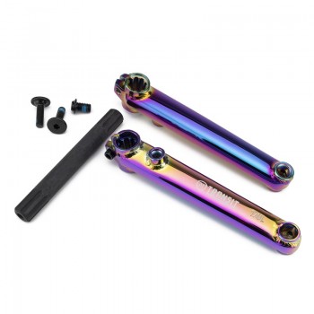 Old School SE Mission BMX Transit V2 Cranks 19mm 170mm Oil Slick
