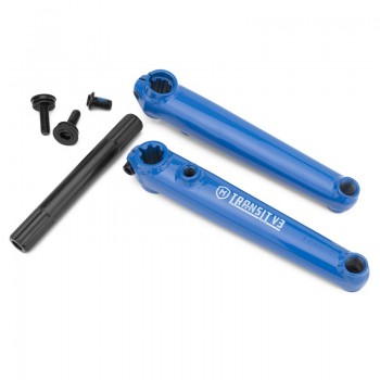 Old School SE Mission BMX Transit V3 cranks 19mm 8 spline 170mm Blue