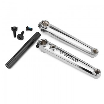 Old School SE Mission BMX Transit V3 Cranks 19mm 8 Spline 170mm Chrome