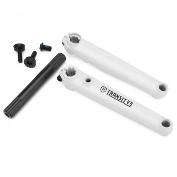 Old School SE Mission BMX Transit V3 Cranks 19mm 8 Spline 170mm White