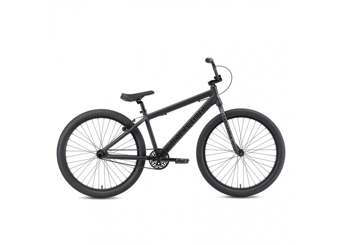SE Bikes Blocks Flyer 26" BMX Bike - Matte Black SE Bikes Blocks Flyer 26" BMX Bike - Matte Black