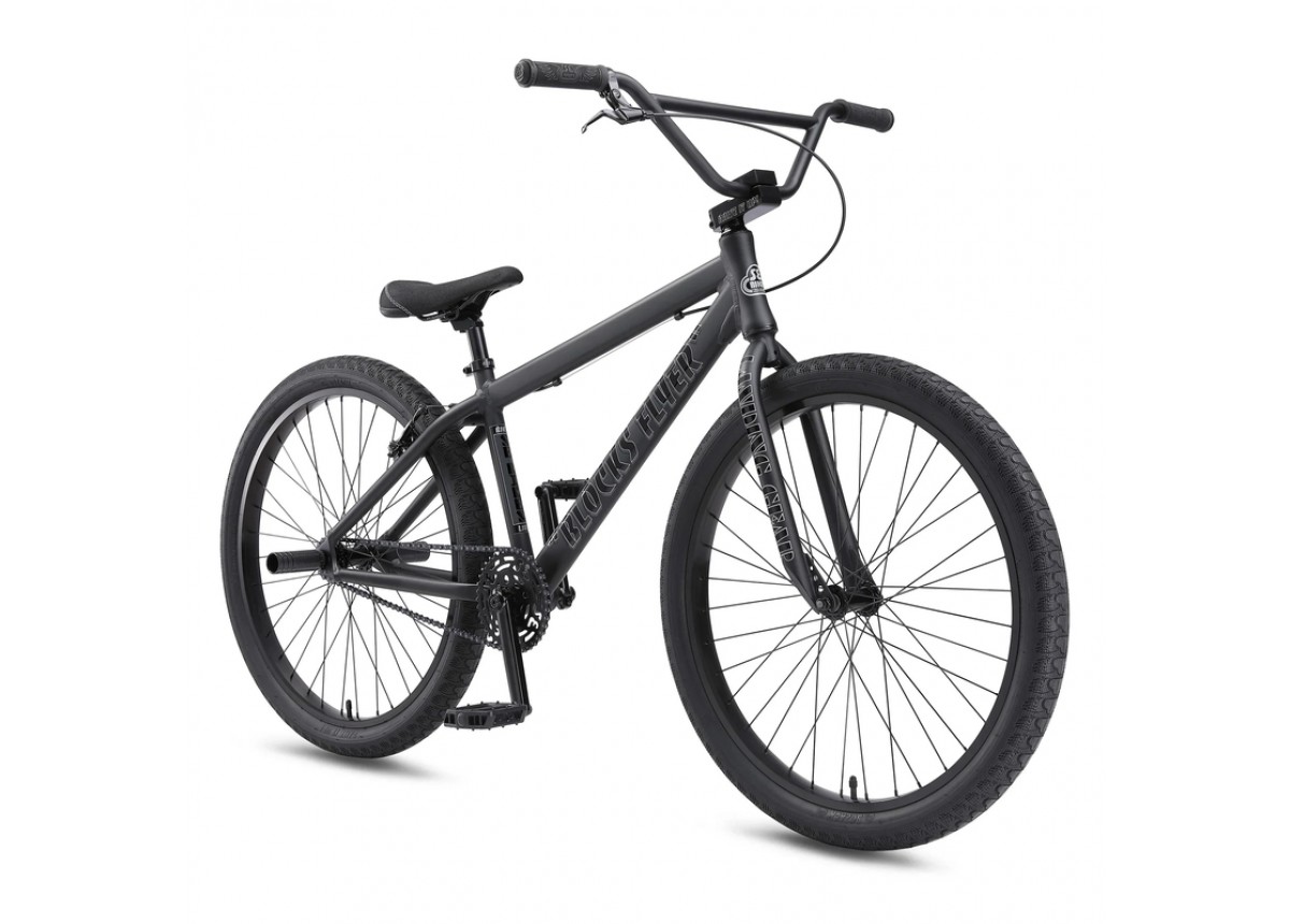 SE Bikes Blocks Flyer 26" BMX Bike - Matte Black SE Bikes Blocks Flyer 26" BMX Bike - Matte Black