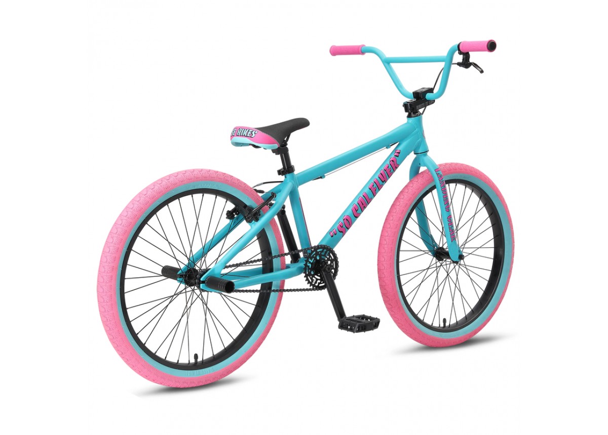 SE Bikes So Cal Flyer 24" BMX Bike - Aqua Bubblegum SE Bikes So Cal Flyer 24" BMX Bike - Aqua Bubblegum