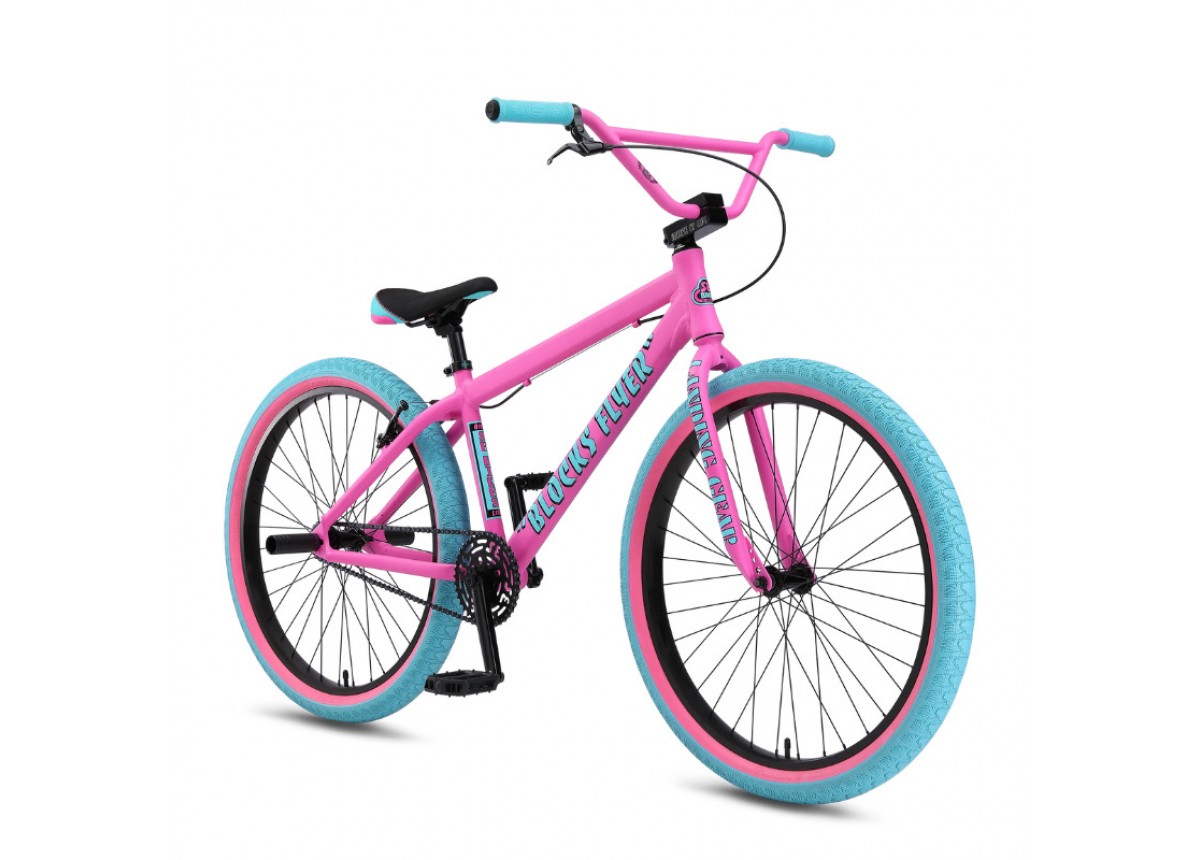 SE Bikes Blocks Flyer 26" BMX Bike - Pink Bubblegum SE Bikes Blocks Flyer 26" BMX Bike - Pink Bubblegum