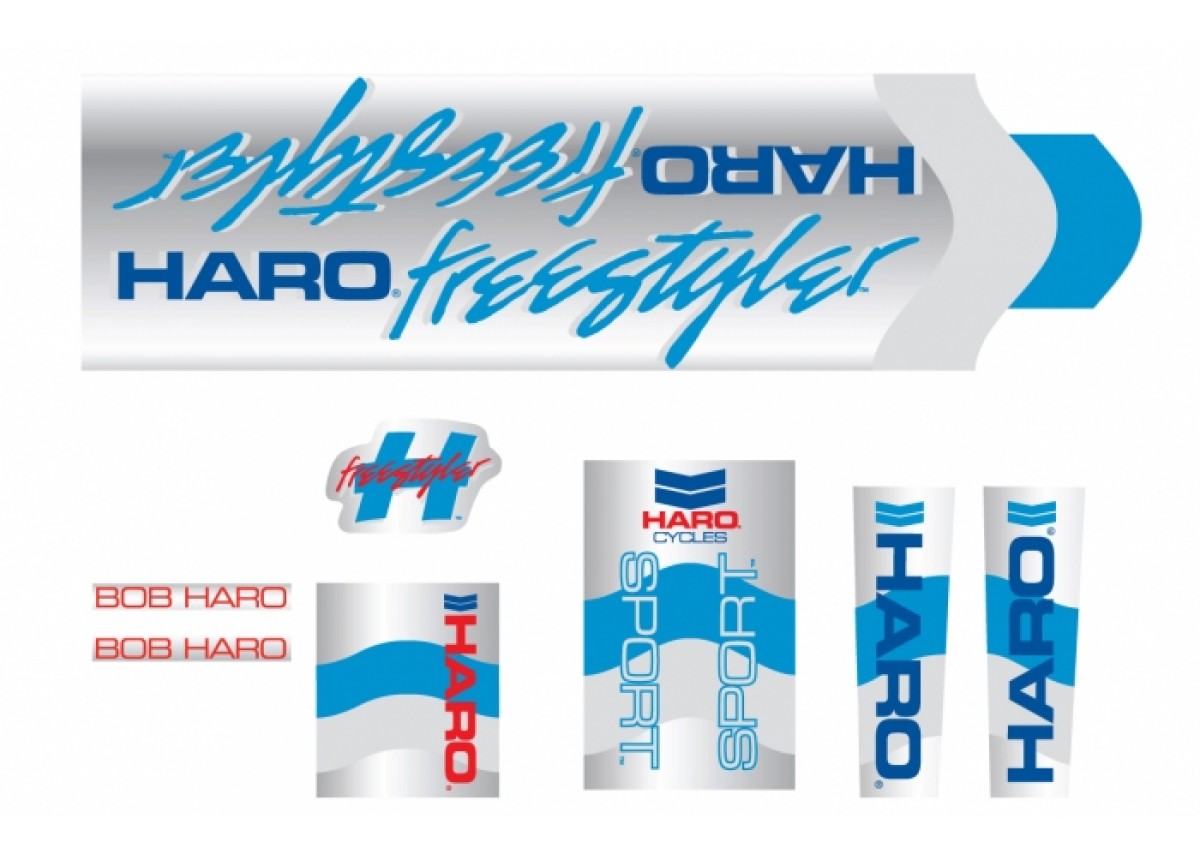 Old School BMX HARO Decals 1985 Sport silver by Haro Old School BMX HARO Decals 1985 Sport silver by Haro