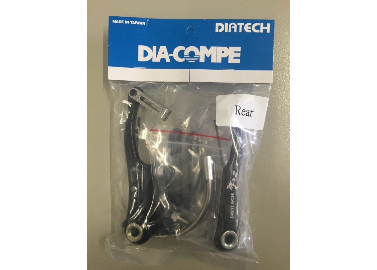 Old School BMX Black MX-2 Rear V Brakes by Dia Compe Old School BMX Black MX-2 Rear V Brakes by Dia Compe