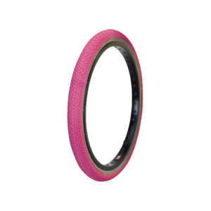 Old School BMX 20 x 1.75 Skin Wall Freestyle Tyres Pink by Kenda