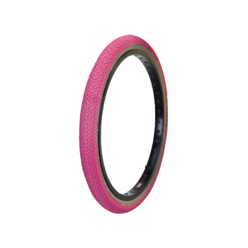 Old School BMX 20 x 1.75 Skin Wall Freestyle Tyres Pink by Kenda