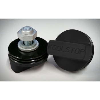 Old School BMX Kool Stop Black pads with Black fins by Kool Stop